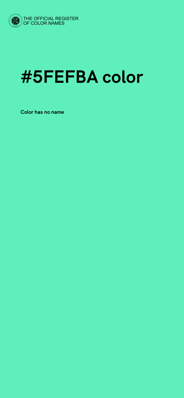 #5FEFBA color image
