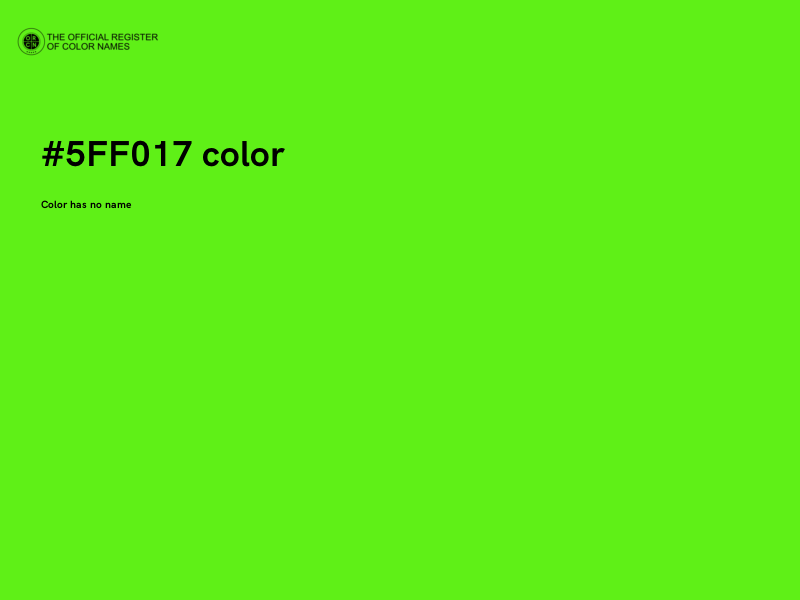 #5FF017 color image