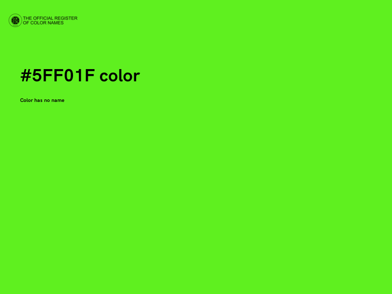 #5FF01F color image
