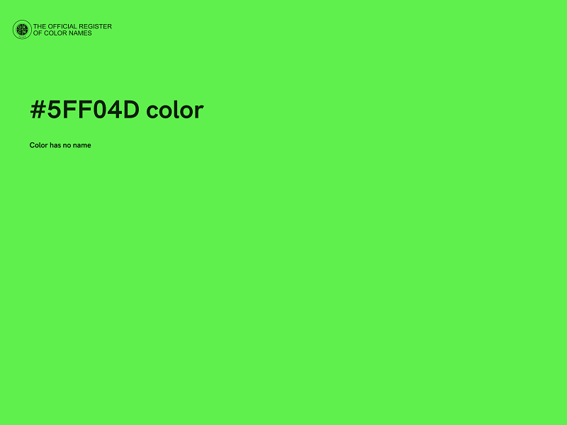 #5FF04D color image