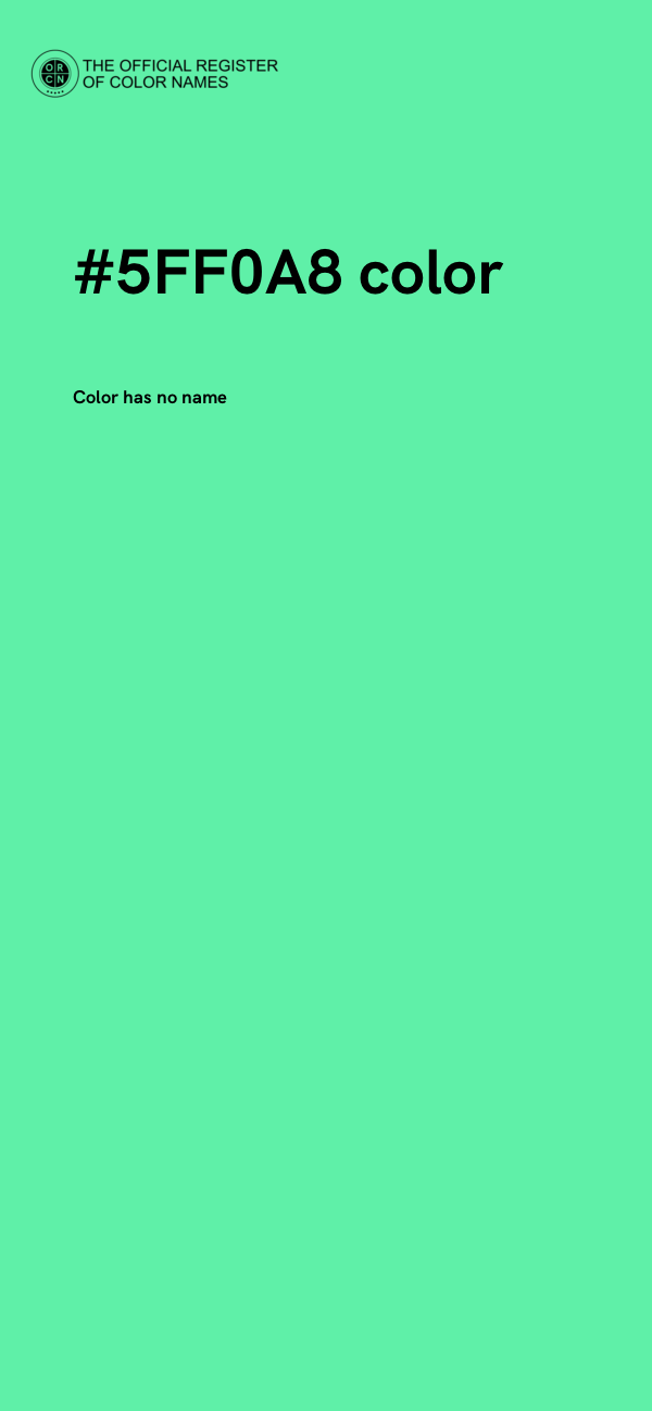 #5FF0A8 color image