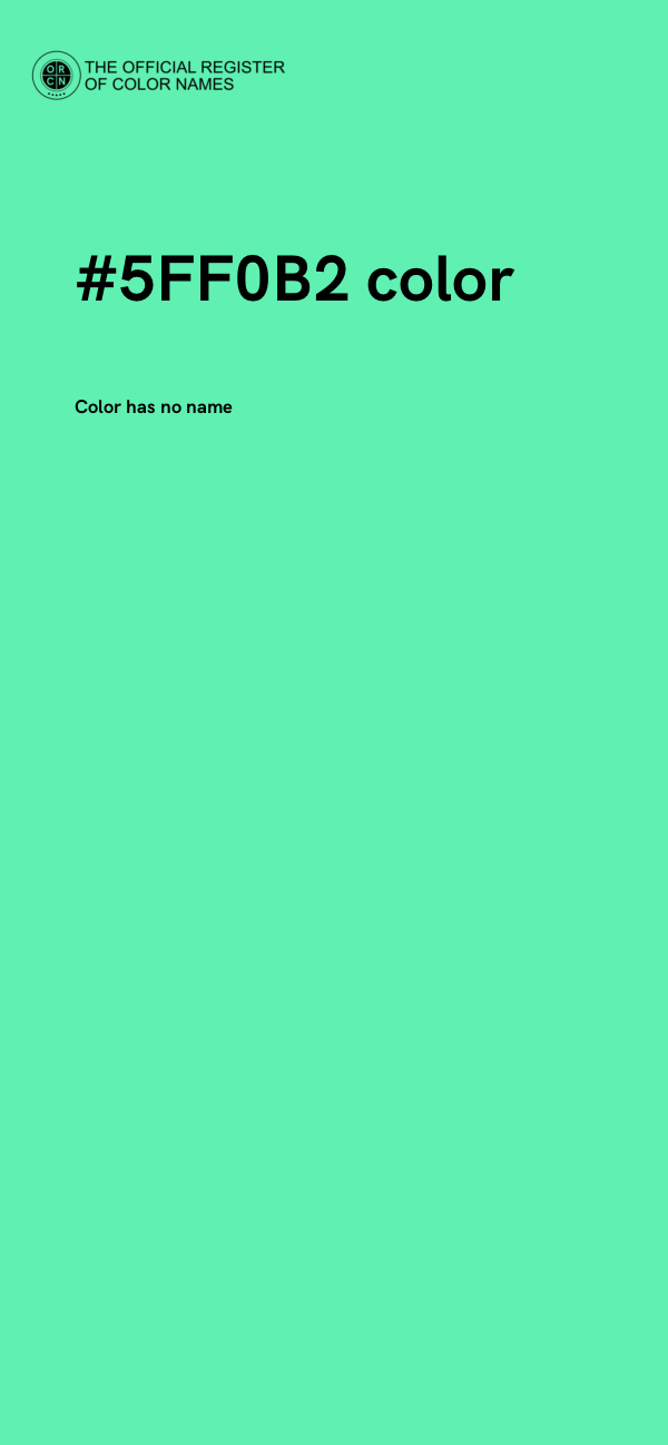 #5FF0B2 color image