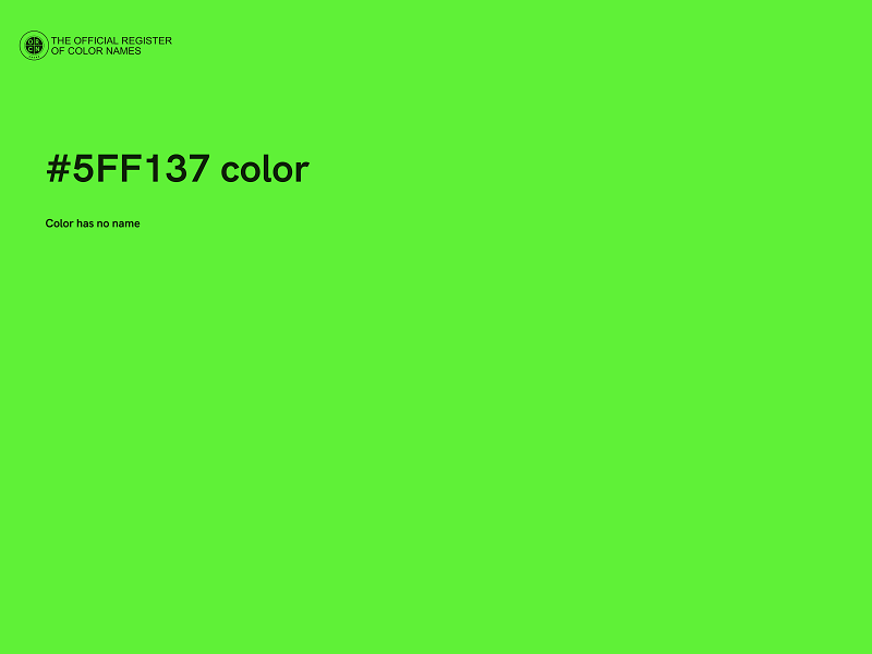 #5FF137 color image