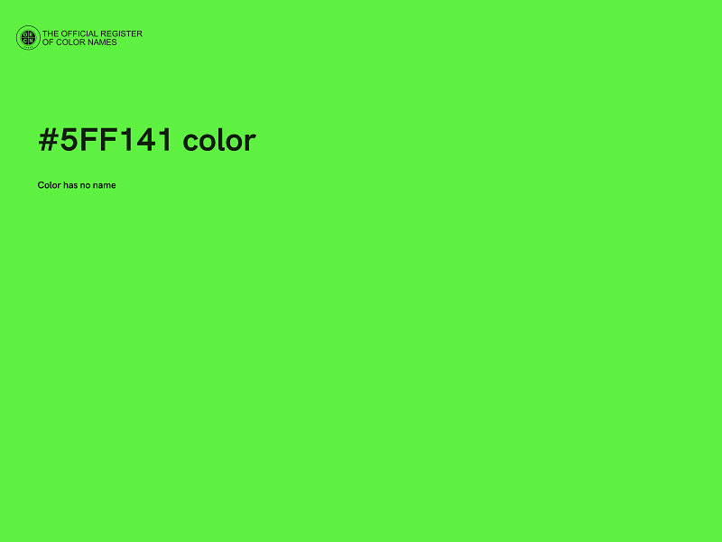 #5FF141 color image