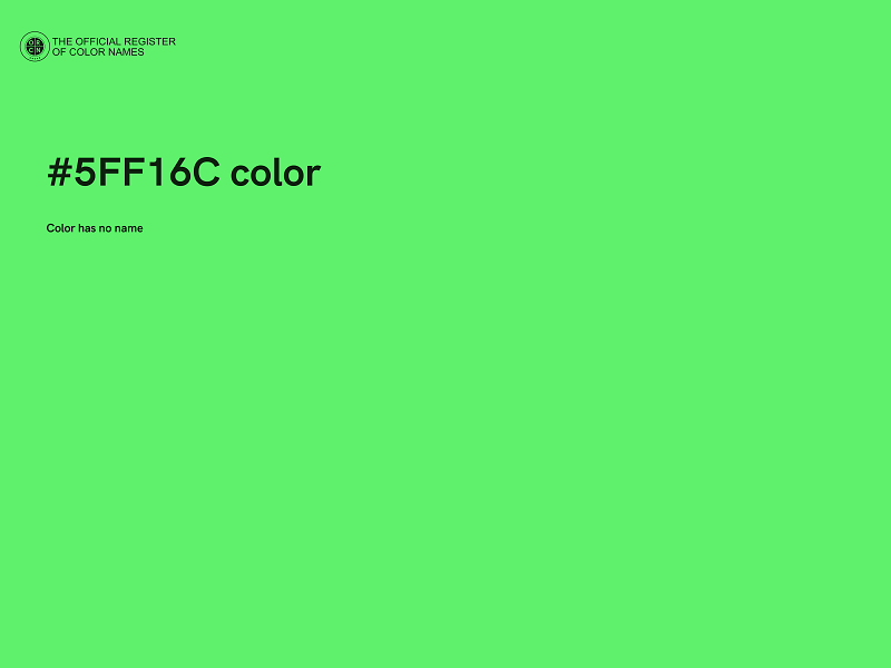 #5FF16C color image