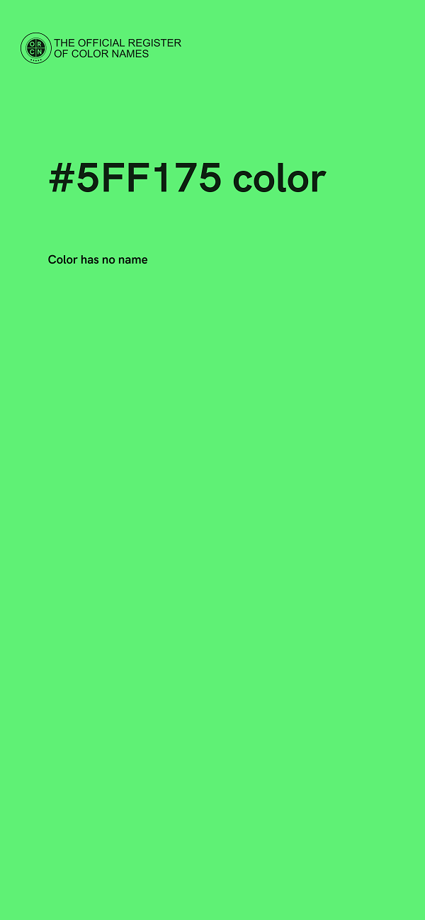#5FF175 color image
