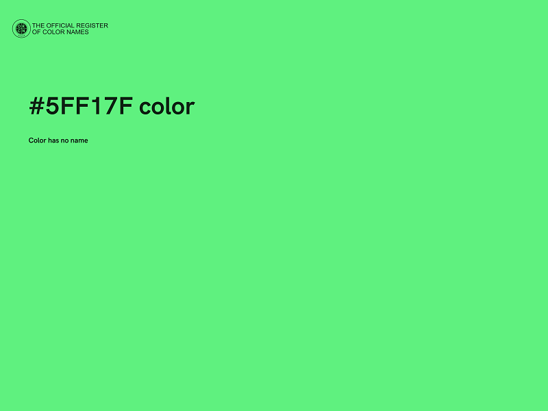 #5FF17F color image