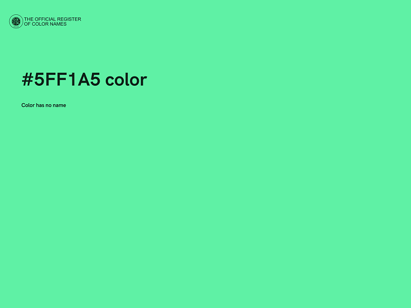 #5FF1A5 color image