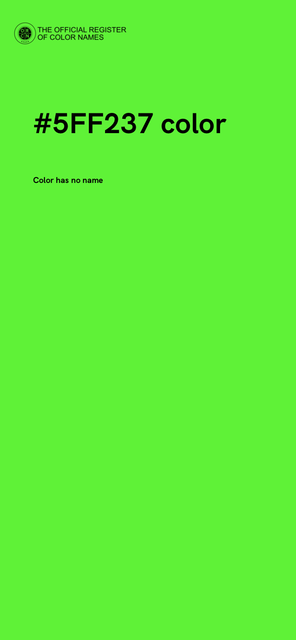 #5FF237 color image