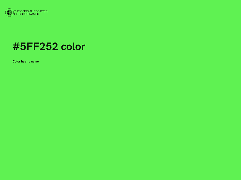 #5FF252 color image