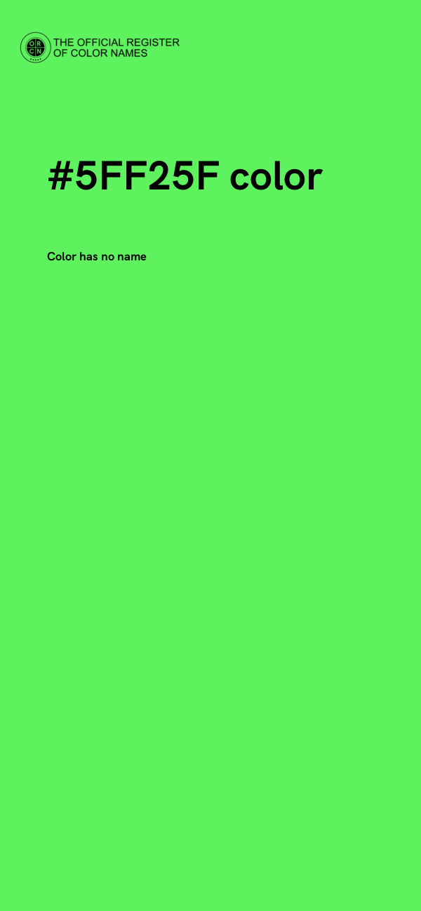 #5FF25F color image