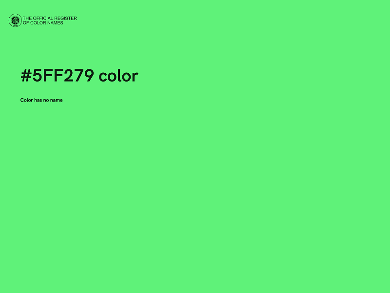 #5FF279 color image