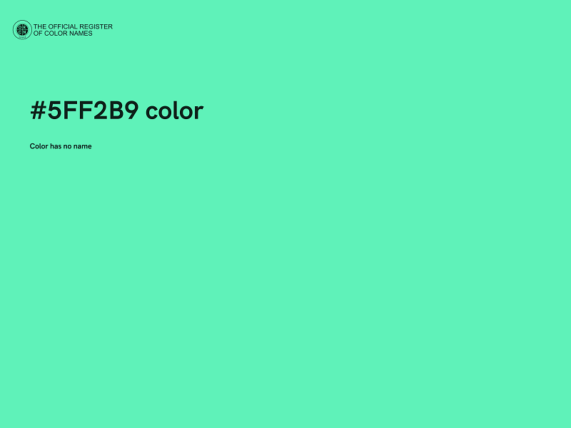 #5FF2B9 color image