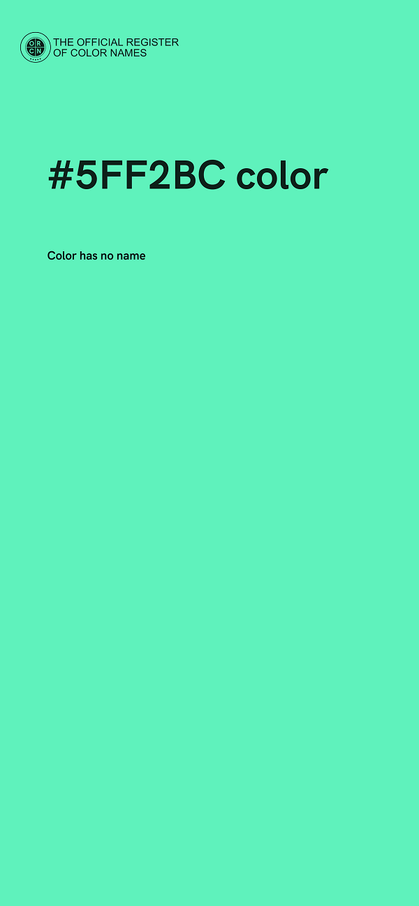 #5FF2BC color image