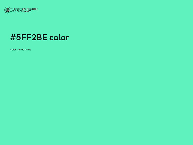 #5FF2BE color image