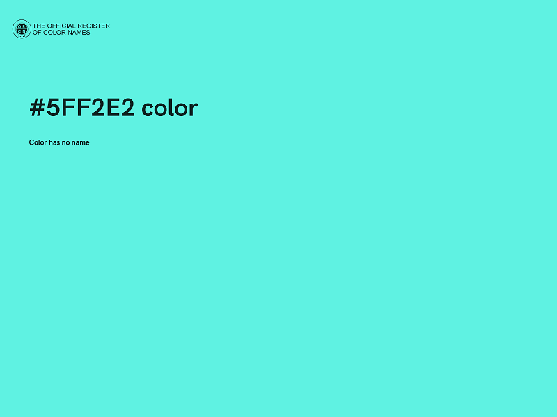 #5FF2E2 color image