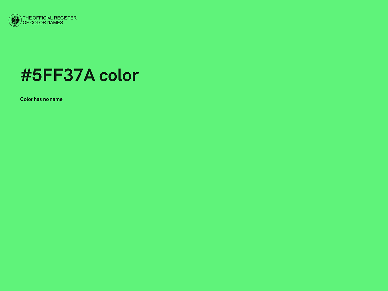 #5FF37A color image