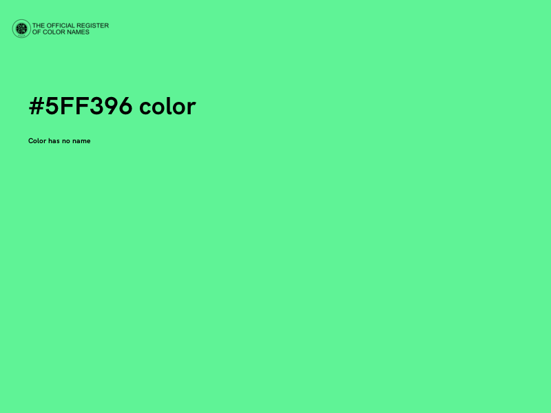 #5FF396 color image