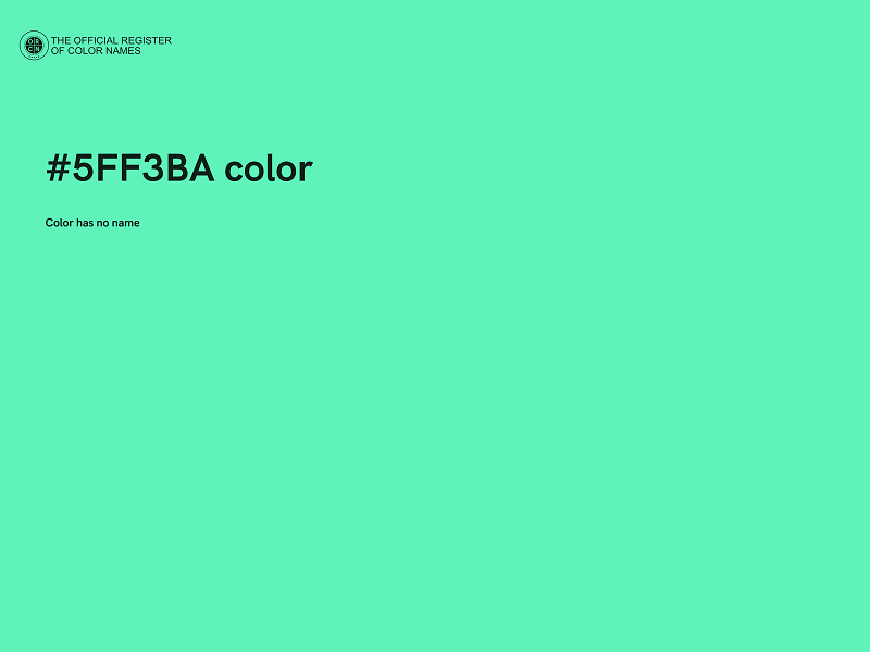 #5FF3BA color image