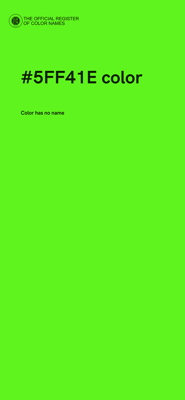 #5FF41E color image