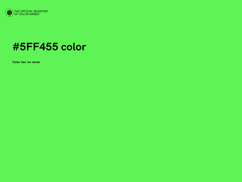 #5FF455 color image