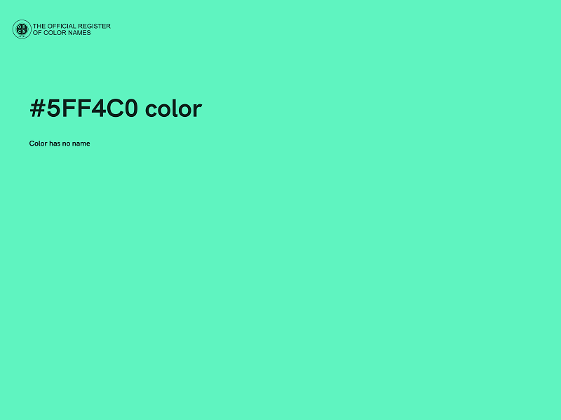 #5FF4C0 color image