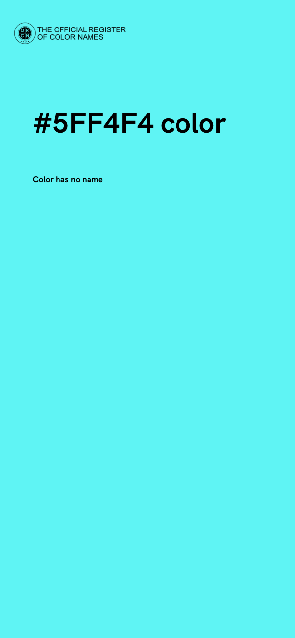 #5FF4F4 color image