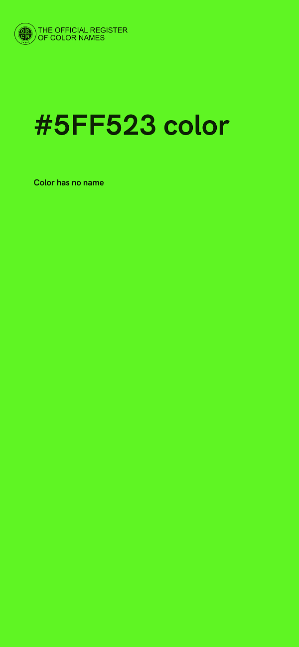 #5FF523 color image