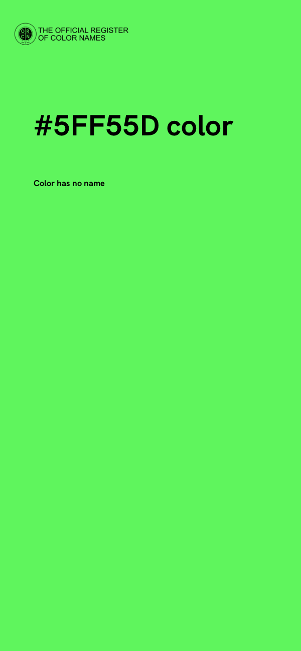 #5FF55D color image