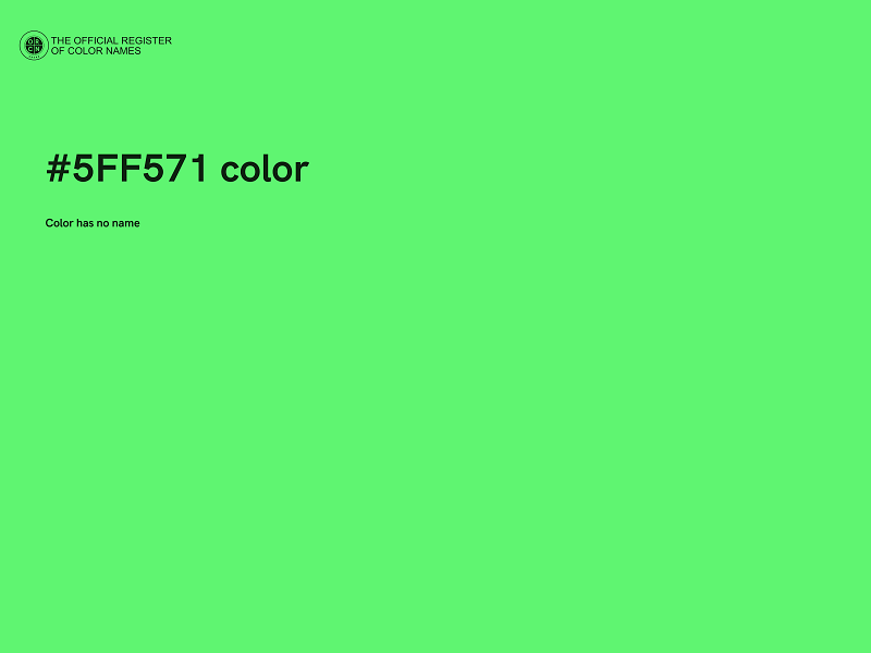 #5FF571 color image
