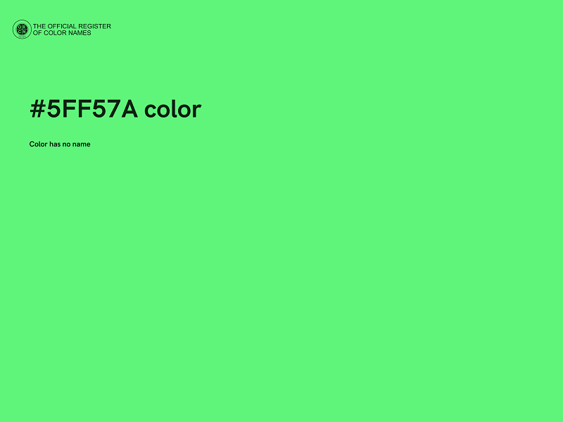 #5FF57A color image