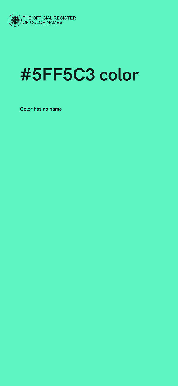 #5FF5C3 color image