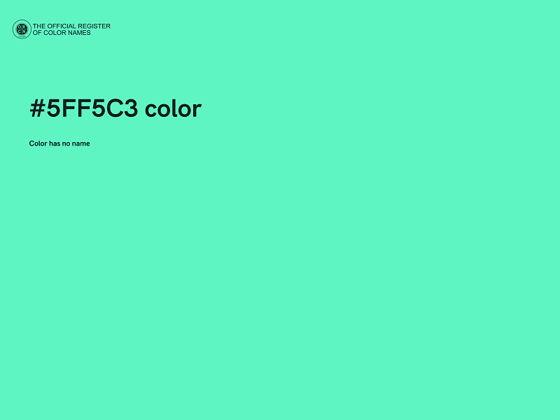 #5FF5C3 color image