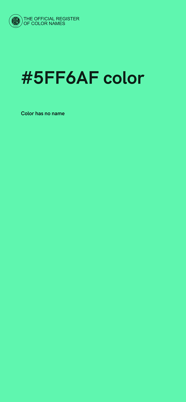 #5FF6AF color image