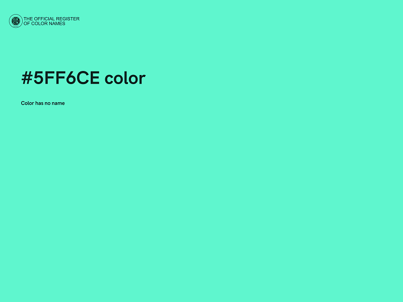 #5FF6CE color image