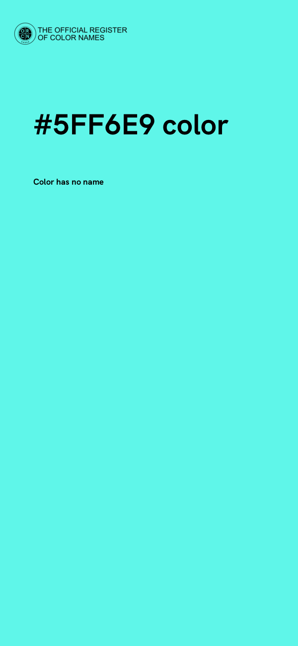 #5FF6E9 color image