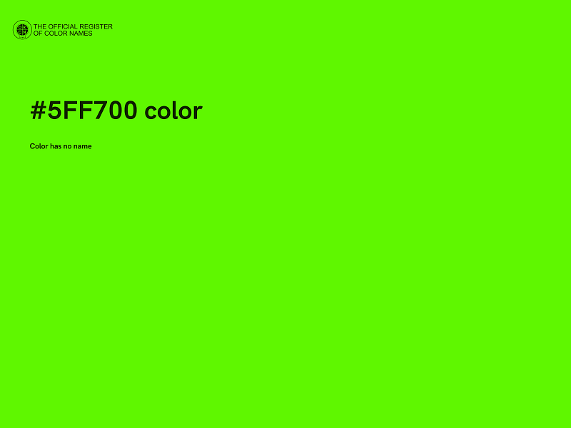 #5FF700 color image