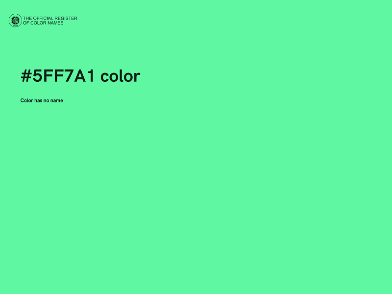 #5FF7A1 color image