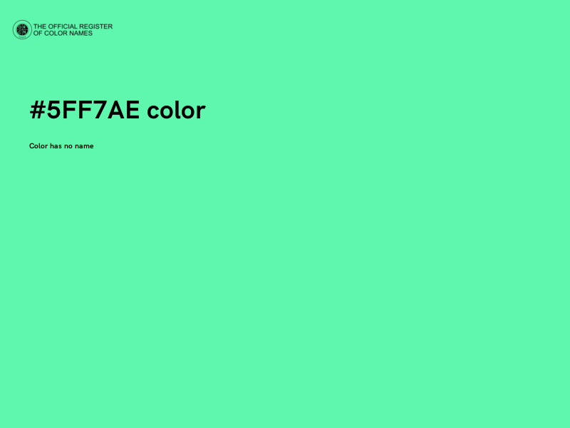 #5FF7AE color image