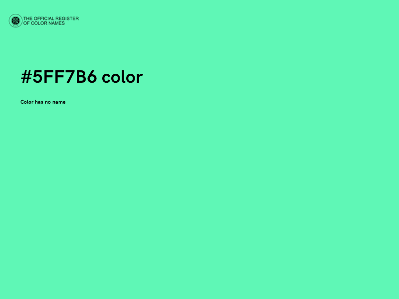 #5FF7B6 color image