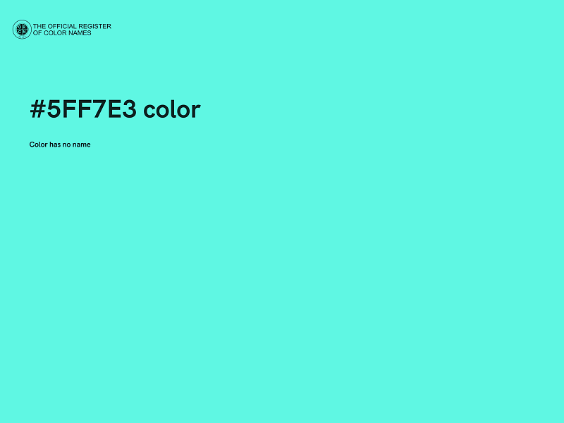 #5FF7E3 color image
