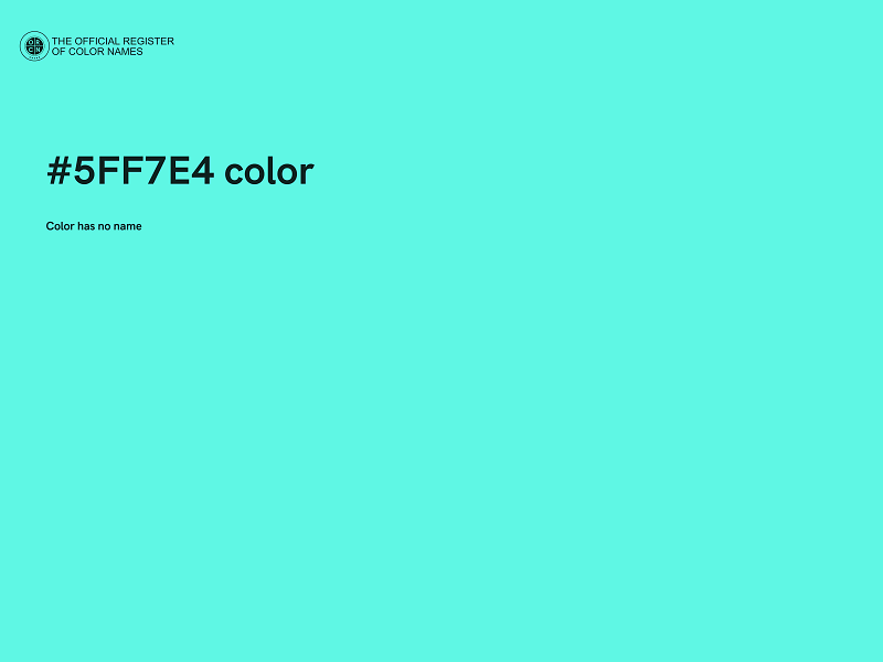 #5FF7E4 color image