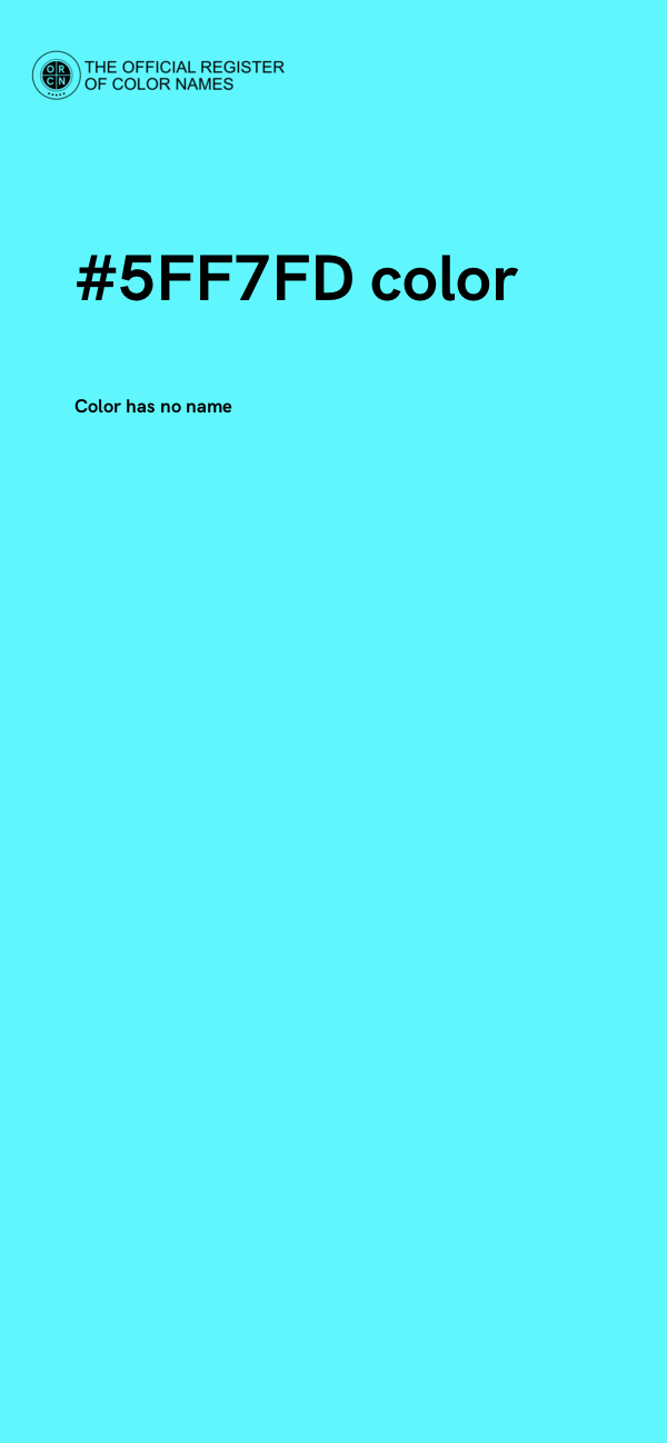 #5FF7FD color image