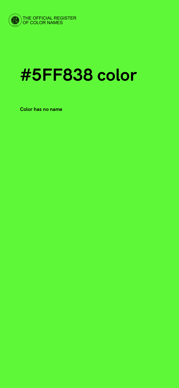 #5FF838 color image