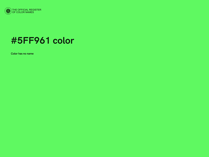 #5FF961 color image