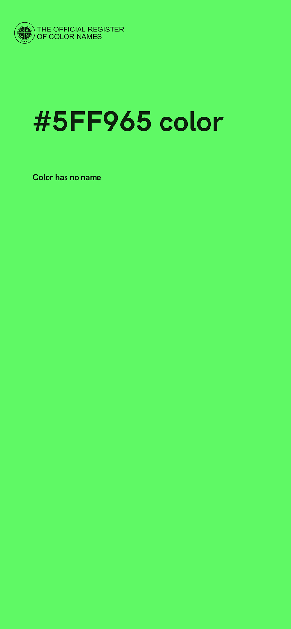 #5FF965 color image