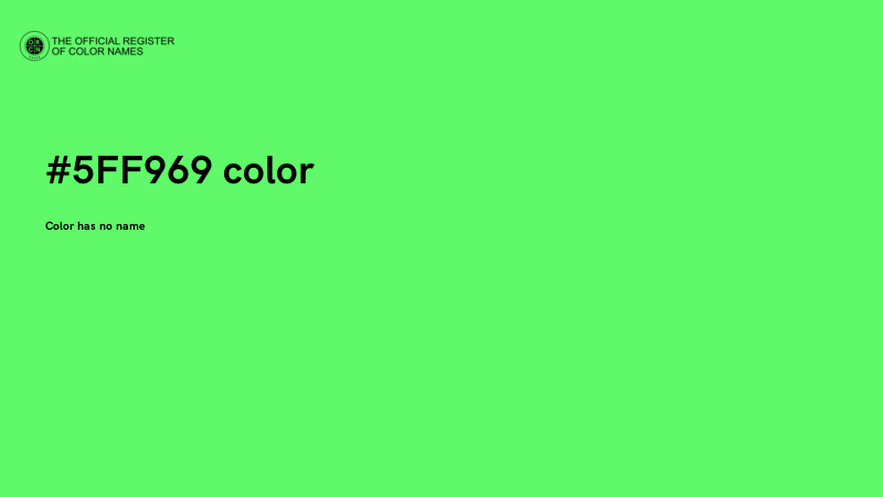 #5FF969 color image