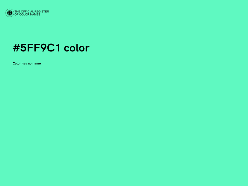 #5FF9C1 color image
