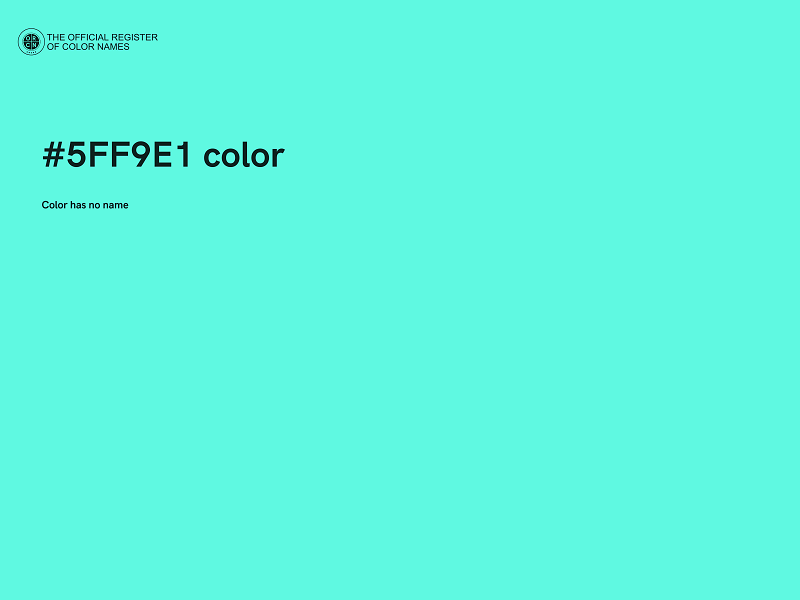 #5FF9E1 color image