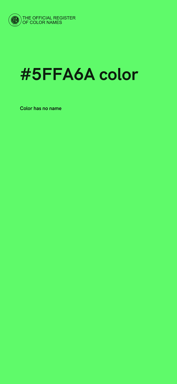 #5FFA6A color image